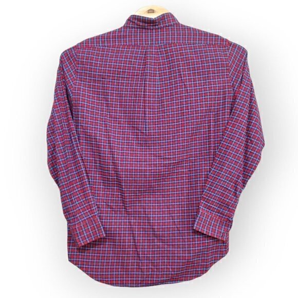 Ralph Lauren Classic Plaid Long Sleeve Button‎ Down Shirt Size Large with Logo - Picture 3 of 7